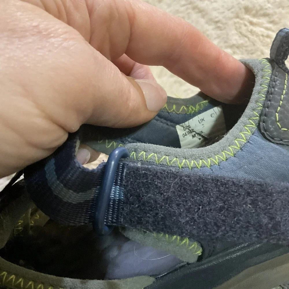 Merrell Hydro Kids Size 4 Navy Blue MY53375 Waterproof‎ Hiking Sandals